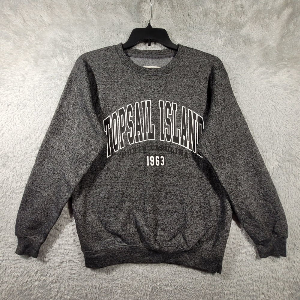Topsail‎ Island Carolina Gray Crewneck Sweatshirt Large